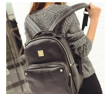 雙肩女包休閑款式展示百搭時尚顯小清新氣質(zhì)